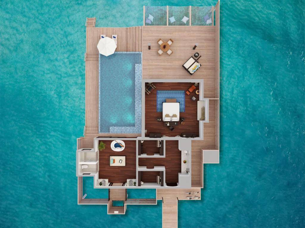  Villa avec piscine sur pilotis