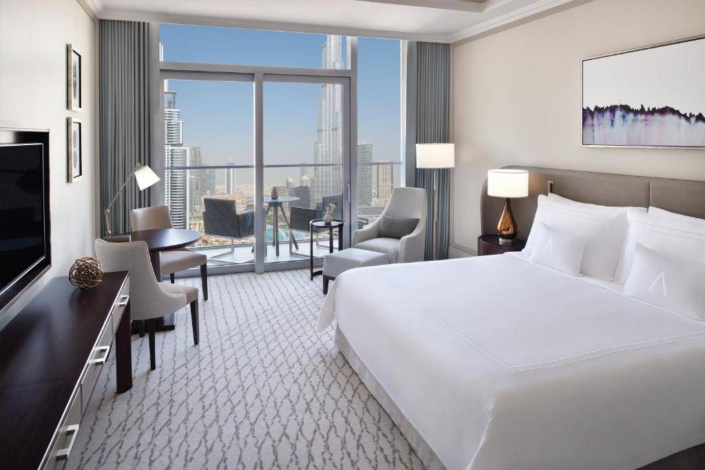 Chambre Club avec vue sur Burj Khalifa et la fontaine	