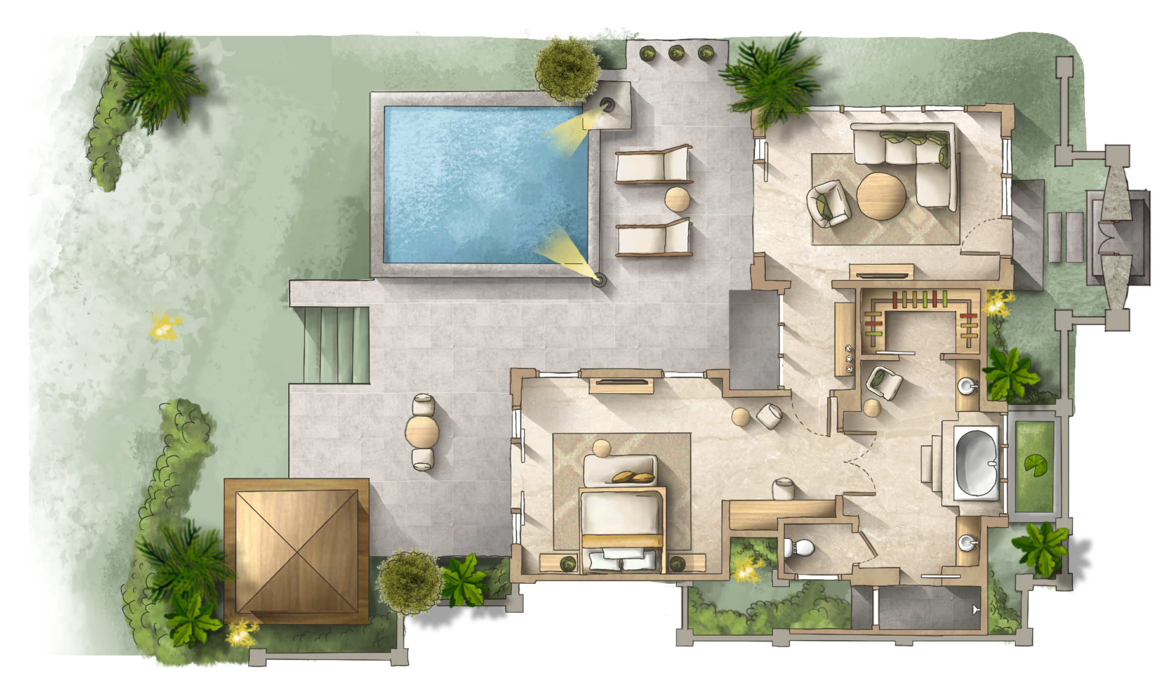 Villa 1 chambre avec vue sur l'océan	