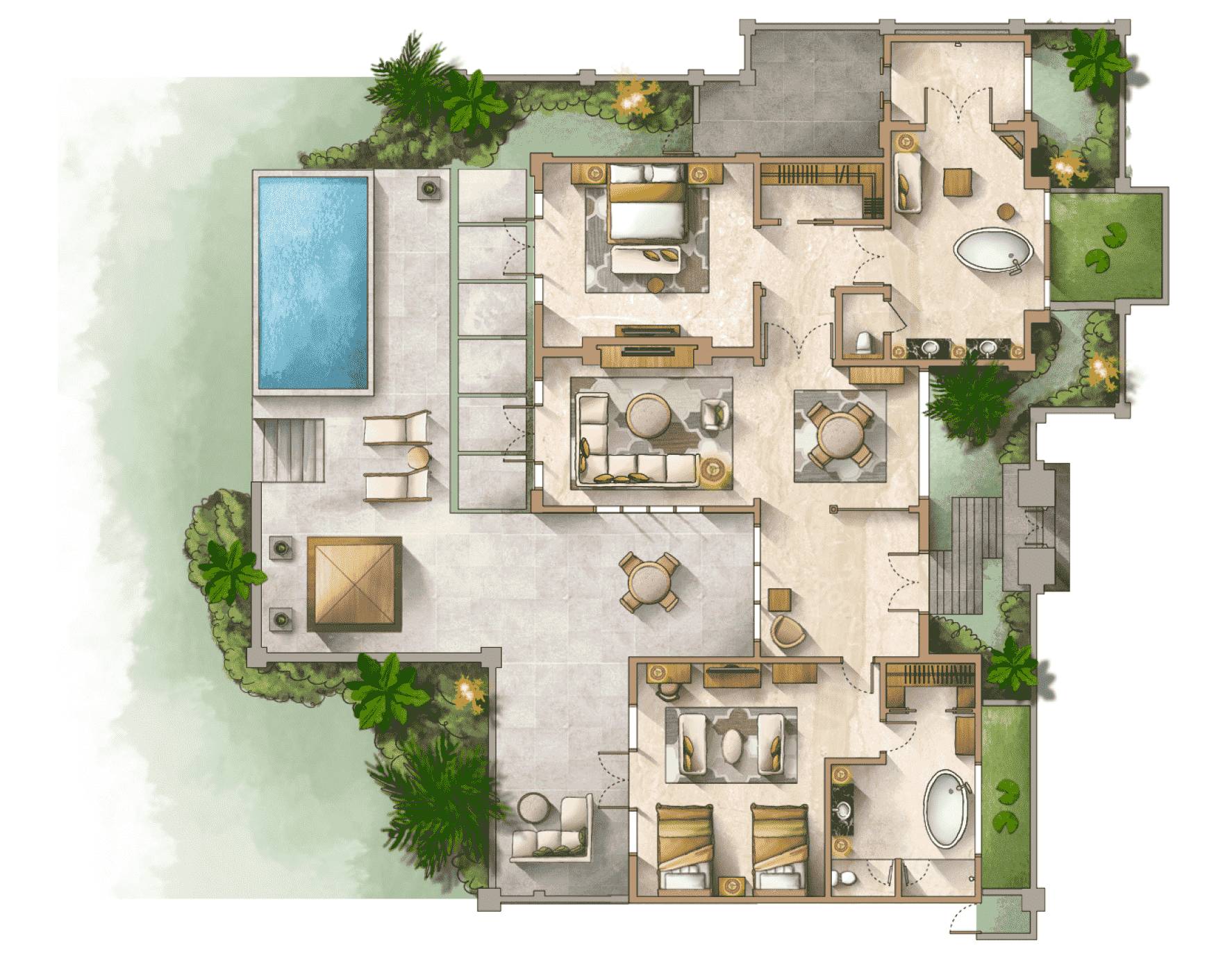 Villa 2 chambres en bord de mer	