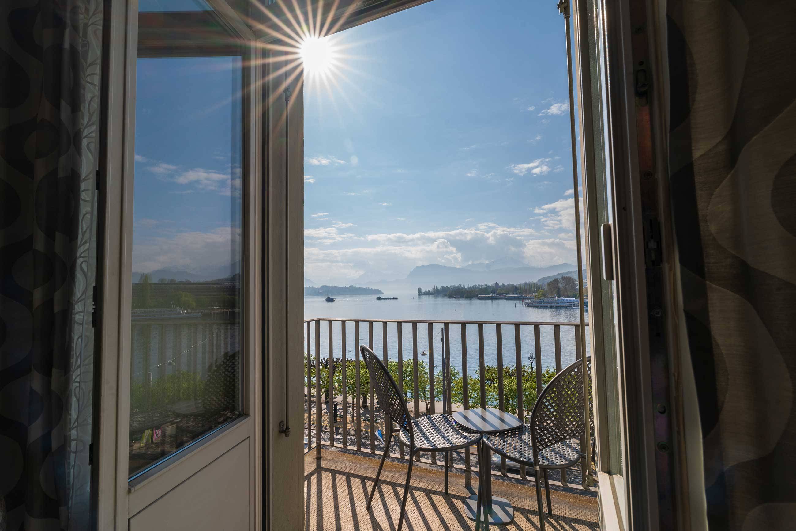 Chambre double ou lits jumeaux Deluxe avec vue sur le lac